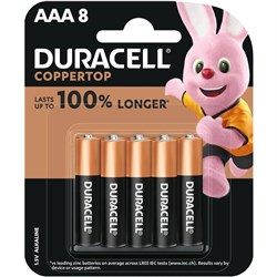 DURACELL ALKALINE BATTERY CARD AAA 8Card